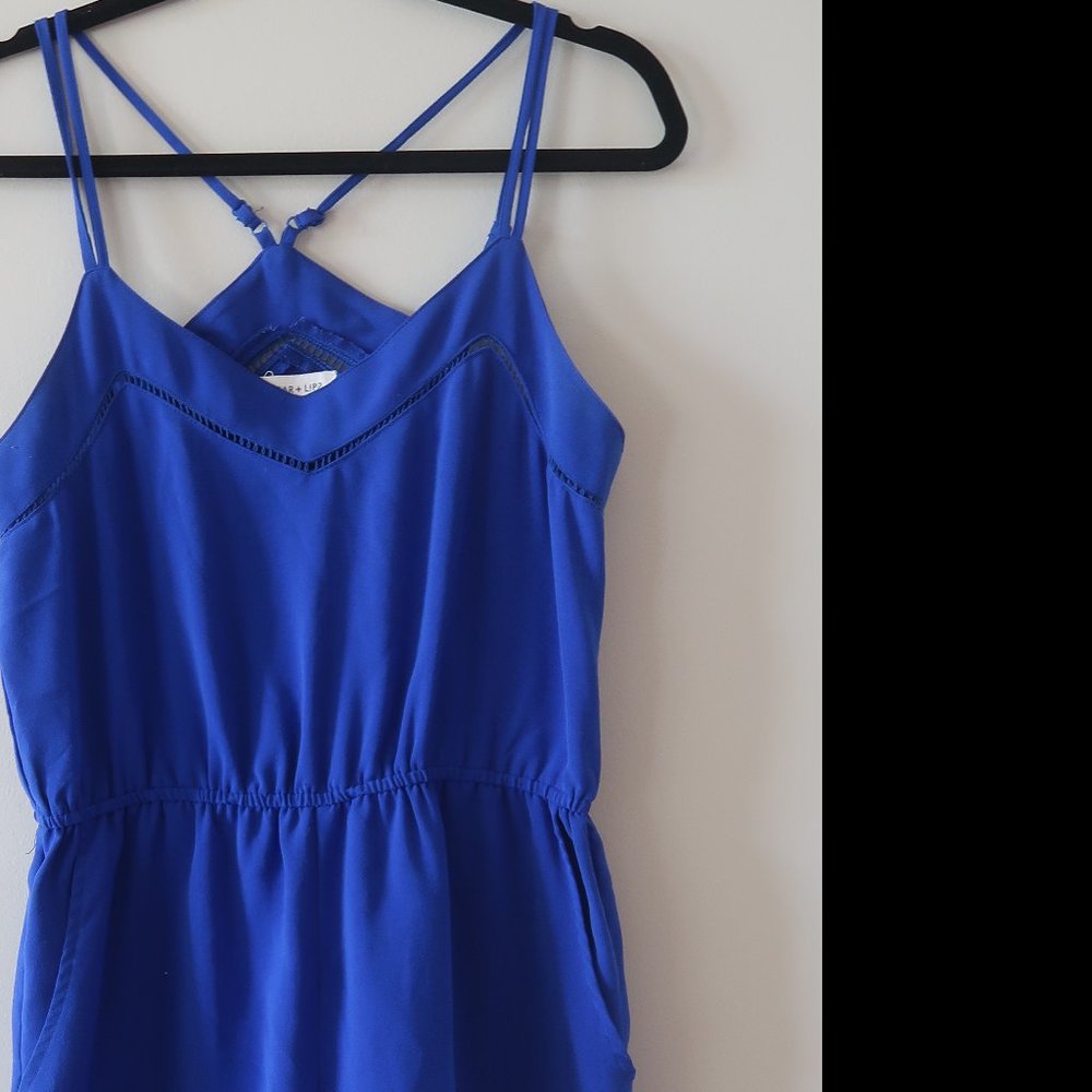 Cobalt blue romper